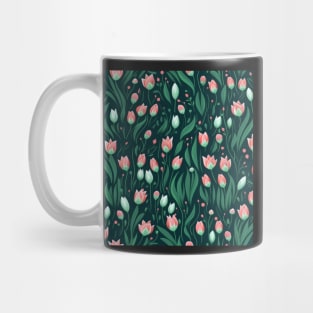 Abstract Seamless Floral Pattern Mug